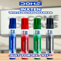 DOMS INXTEN Whiteboard Marker - Red